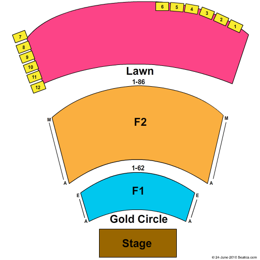 Eagle River Pavilion and Events Center Seating Chart